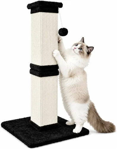 Vista 17 de Rascador para gatos de interior, rascador de sisal para gatos de 32 Beige