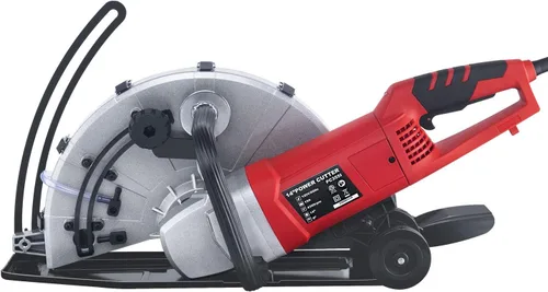 Vista 6 de Steel Force KPC 3551 - Sierra de hormigón circular eléctrica con cable eléctrico de 14 pulgadas, cortador de ángulo de potencia de 2600 W con línea