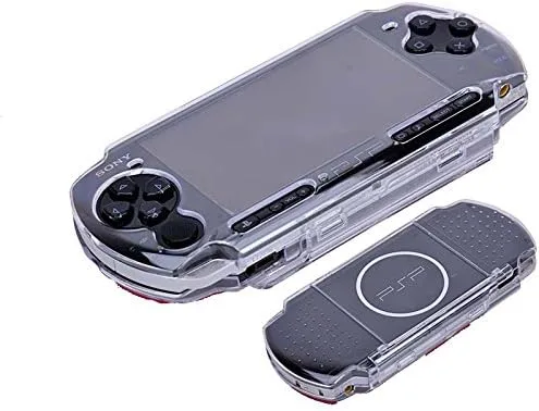 Vista 3 de Carcasa de cristal transparente dura para consola de juegos PSP 2000 3000