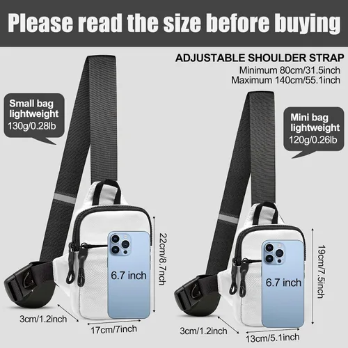 Vista 2 de Mini bolso bandolera para hombre, bolso cruzado pequeño para mujer, riñoneras informales, bolsa de bolsillo personal, mochila para teléfono