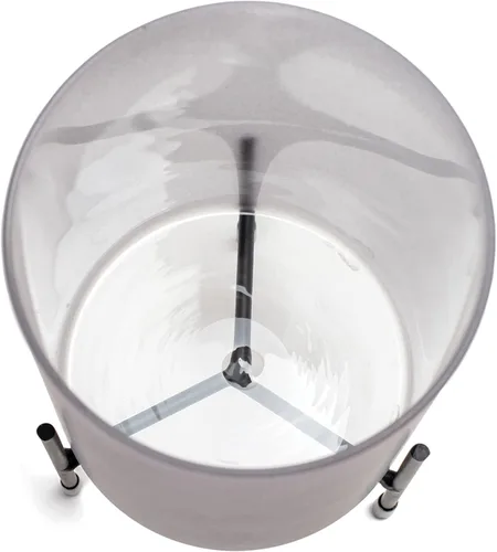 Vista 4 de Elanze Designs Journey Starts End - Portavelas de cristal gris (8 pulgadas)