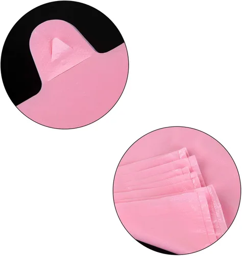 Vista 4 de LazyMe Bolsas de plástico para camisetas, bolsas de plástico para negocio, 12 x 20 pulgadas, bolsas de compras de plástico con asas