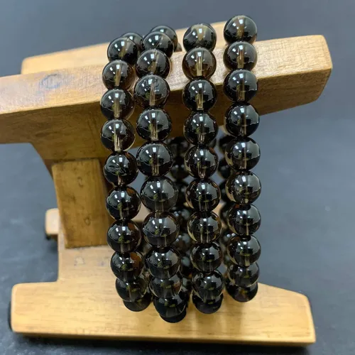 Vista 206 de Gem Avenue Handmade Round Bead Stretch Bracelet Unisex Natural Stone Beaded Jewelry for Men & Women, Elastic Wristband for Daily Wear