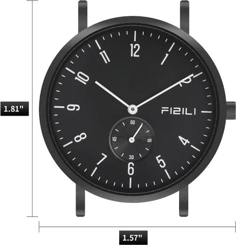 Vista 4 de Mens Watches Minimalist Ultra Thin Waterproof Fashion Dressy Wrist Watch for Men Business Casual Luxury Quartz Analog Watch