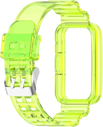 Vista 4 de TenCloud Paquete de 6 correas Jelly Watch con funda protectora, compatibles con Huawei Watch Fit 2/Watch Fit/Watch Fit New, TPU, 8.5 pulgadas