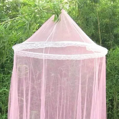 Vista 8 de Toldo de cama de princesa, el agujero más pequeño: malla 380, cortina de instalación, rápida y cómoda.