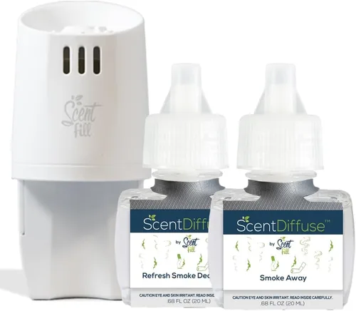 Vista 12 de ScentDiffuse - Kit de iniciación desodorizante para olores de mascotas, 2 recambios + difusor