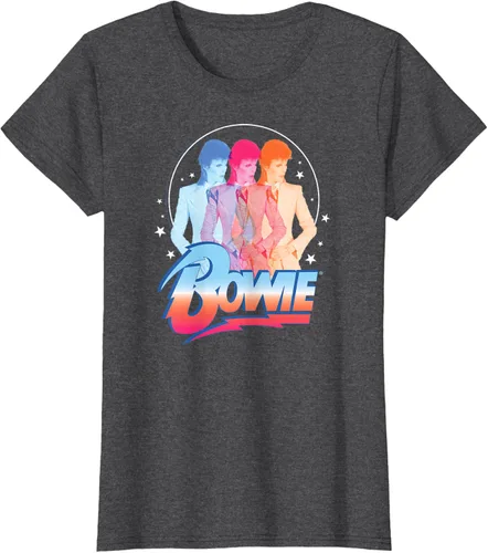 Vista 4 de David Bowie - Camiseta Bowie 3D, Negro