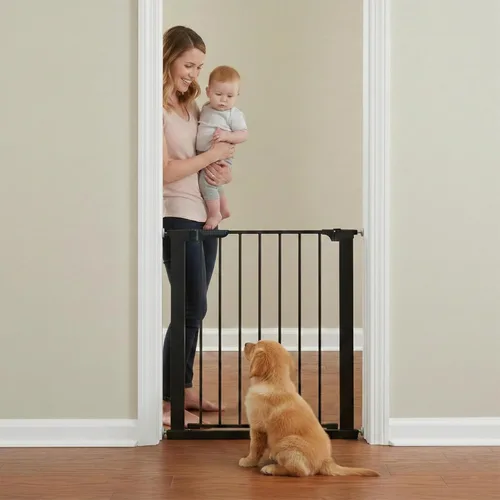 Vista 2 de KidCo Puerta de presión para bebés con cierre automático, no requiere herramientas ni tazas de pared, cierre automático, bloqueo magnético y puerta