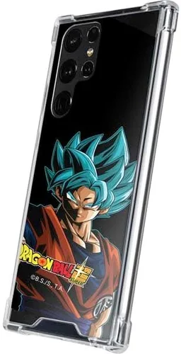 Vista 2 de Skinit Funda transparente compatible con Galaxy S22 Ultra, diseño oficial de Dragon Ball Super Goku