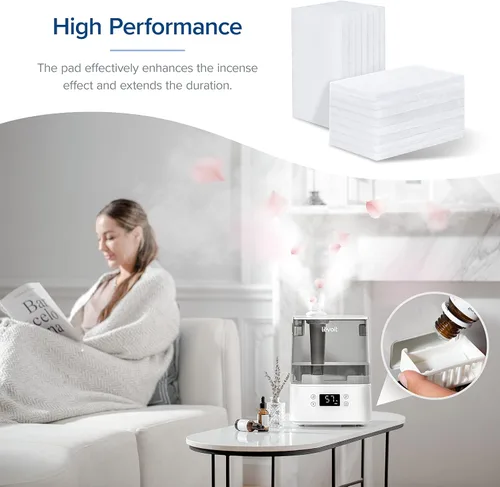Vista 5 de LEVOIT LV600S Humidificadores inteligentes de niebla cálida y fría y almohadillas aromáticas, paquete de 16, filtros de repuesto para humidificador