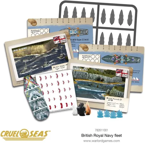 Vista 7 de Cruel Seas Warlord British Royal Fleet 1:300 WWII Naval Militar Wargaming Kit de modelo de plástico 782611001
