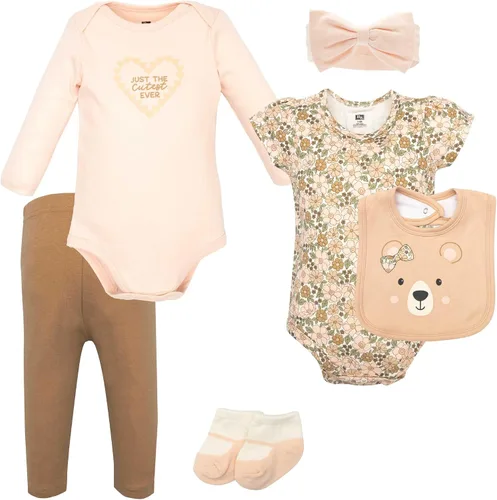 Vista 20 de Hudson Baby Juego de canastilla de algodón unisex para bebé Arcos de ballet Bunny