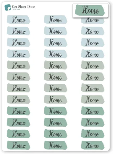 Vista 9 de Home Planner Stickers Remote Work Itinerary Track Adult Productivity Tools Calendar Reminders, Time Management, Adulting Schedule Tracker