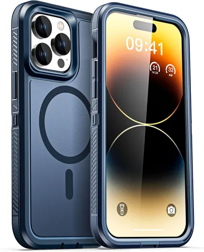 Vista 37 de AICase Funda para iPhone 13 Pro Max [compatible con Magsafe], protección magnética resistente contra caídas, cuerpo completo, a prueba de golpes, a