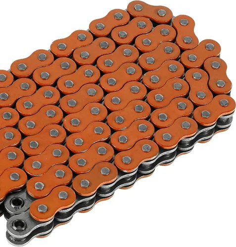 Vista 7 de Caltric Cadena de transmisión naranja con junta tórica compatible con Yamaha Raptor 660 YFM660R 2001 2002 2003 2004 2005