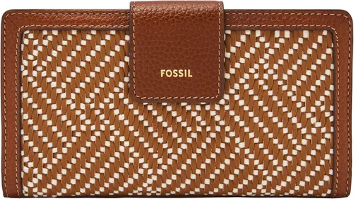 Vista 7 de Fossil Women's Logan Leather Wallet RFID Blocking Tab Clutch