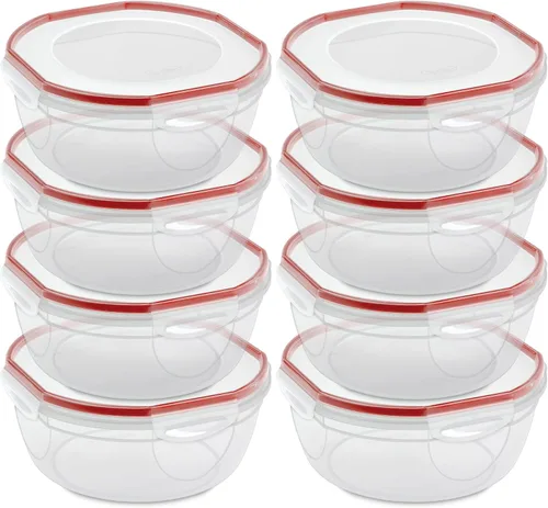 Vista 13 de Sterilite Recipiente con sello ultraadhesivo, gran almacenamiento hermético 4.7 cuartos de galón (paquete de 16)