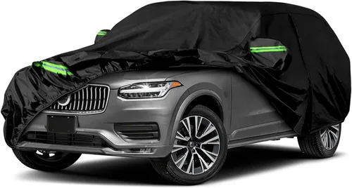 Vista 9 de Fundas impermeables para automóvil de 6 capas para Volvo XC40 2017-2026 All Weather Car Cover with Cotton Liner, Zipper Door, Windproof Bands for