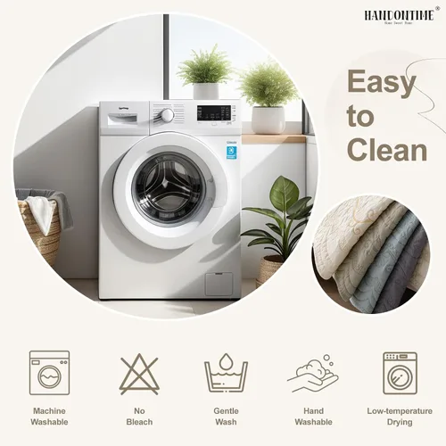Vista 6 de HANDONTIME funda para sofá con diseño de acolchado para mascotas, protector de sofá de algodón para perros, funda transpirable para cama de perro