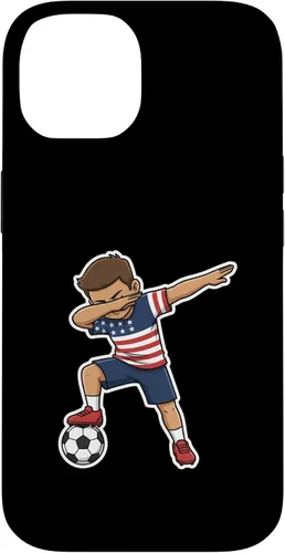 Vista 4 de Dab, Patriotic American Flag Player Case for iPhone 17