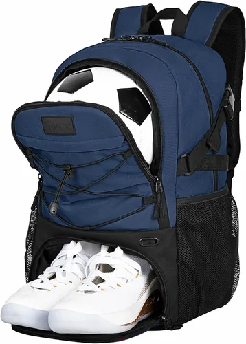 Vista 20 de Goloni Mochila de fútbol,Mochila de baloncesto con compartimento para pelotas y compartimento para zapatos,Mochila para baloncesto,Fútbol