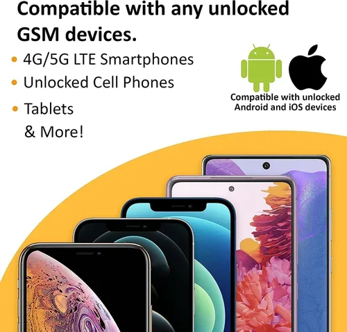 Vista 3 de SpeedTalk Mobile $35 Kit de tarjeta SIM para teléfono inteligente precargado Llamada ilimitada de minutos y texto SMS + 10 GB de 5G/4G LTE luego