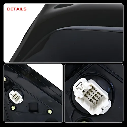 Vista 7 de Espejo retrovisor de puerta lateral para Honda Civic Sedan 2001 2002 2003
