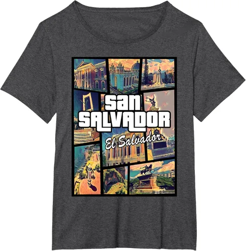 Vista 28 de Camiseta Orgullosa de San Salvador Capital El Salvador