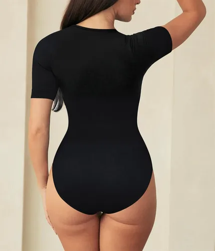 Vista 2 de BRABIC Body moldeador para mujer para control de abdomen, sin costuras, sin mangas, moldeador de cuerpo