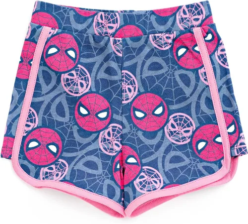 Vista 3 de Marvel Spider-Man Big Girls Cosplay Tank Top Dolphin Active y French Terry Shorts 14-16, Spider-man