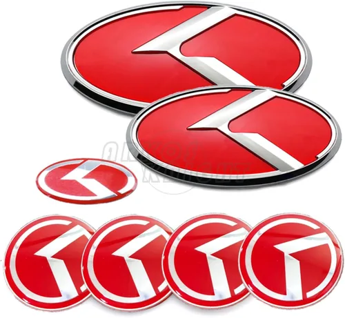 Vista 8 de 7PCS Emblema K Vintage Compatible con Insignia Delantera Trasera para Accesorios de Auto (Negro)