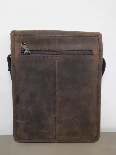 Vista 4 de Komals Passion Leather Bolsa de cuero resistente para iPad de 11 pulgadas bolsillo marrón desgastado
