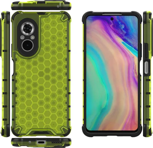 Vista 270 de Pzwoxukhov Funda compatible con Huawei Nova 3i, compatible con Huawei P Smart+ 2018 Honeycomb Anti-Drop Shock-Absorbing Case Negro