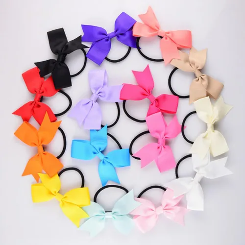 Vista 2 de FRCOLOR Lazos para el pelo de 16 piezas para niñas, accesorios para el cabello para bebés, lazos elásticos de goma para el cabello para bebés