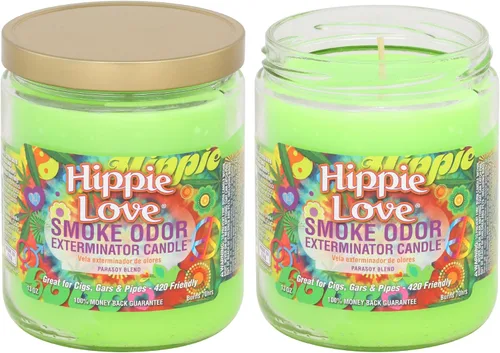 Vista 9 de Smoke Odor Exterminator - Vela en tarro de 13 oz, Hippie Love
