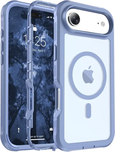 Vista 99 de jaroco - Funda magnética compatible con MagSafe para iPhone 11 de 6.1 pulgadas; protección de grado militar contra caídas, de doble capa