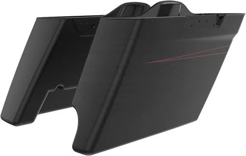 Vista 9 de Parabrisas personalizado Moto OnFire, diseño con aerógrafo, Saddlebags
