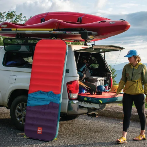 Vista 3 de ust Fillmatic - Colchoneta de dormir autoinflable con colchón de espuma, válvula reversible de inflado/desinflado y bolsa de transporte para tienda