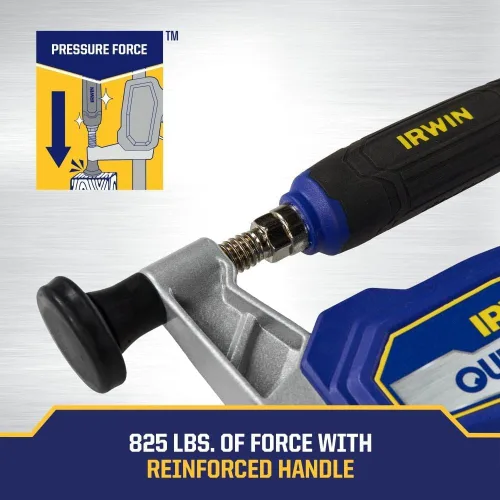 Vista 2 de IRWIN Abrazaderas QUICK-GRIP para carpintería Abrazadera híbrida de servicio medio, 12 pulgadas (IRHT83500)