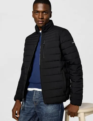 Vista 5 de Calvin Klein Abrigo acolchado con cremallera completa para hombre Negro