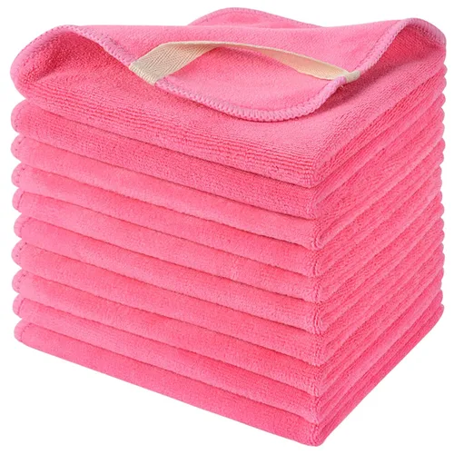 Vista 60 de SINLAND Paños faciales de microfibra de secado rápido toallita de lavado de 8 x 8 pulgadas paño de lavado facial absorbente suave paños removedores