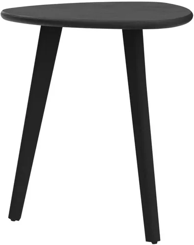 Vista 5 de MH London Wandsworth Mesa auxiliar de madera – Mesas pequeñas hechas a mano exclusivamente – Mesa auxiliar triangular contemporánea para sala