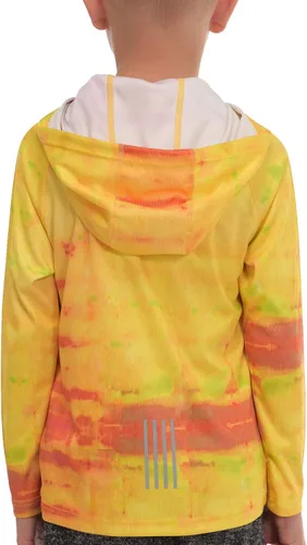 Vista 3 de Sudaderas con capucha para niños al aire libre, camisetas atléticas juveniles, protección solar UPF 50+