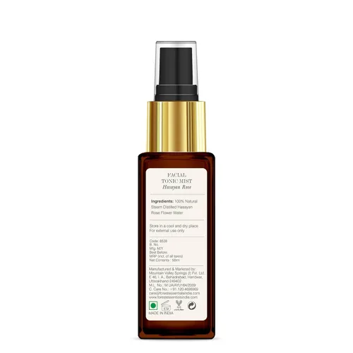 Vista 3 de Forest Essentials Niebla tónica facial Agua de rosas Hasayan, 1.7 fl oz