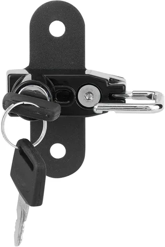 Vista 9 de Fydun Motocicleta Casco Lock Mount Hook Aleación de aluminio Kit de modificación de motocicleta para Suzuki V Strom 250 2017 (negro)
