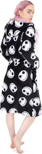 Vista 3 de Disney The Nightmare Before Christmas - Albornoz para mujer, color negro