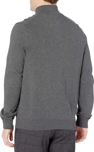 Vista 2 de Tommy Hilfiger suéter de algodón con cremallera corta para hombre