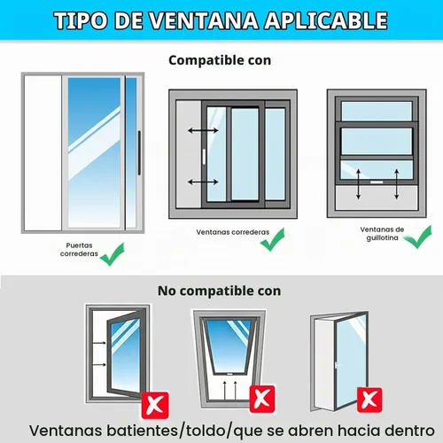 Vista 6 de Kit de ventana de aire acondicionado portátil resistente de 40 pulgadas, protector térmico de papel de aluminio reflectante, 100% opaco e