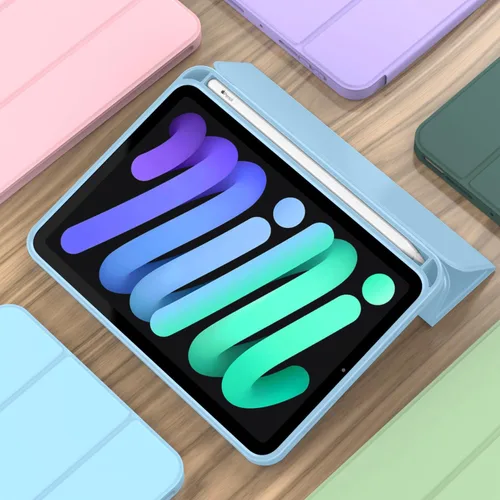 Vista 9 de iMieet Funda para iPad mini 7 2024 (A17 Pro), Funda para iPad mini 6 (8.3 pulgadas, modelo 2021), Funda para iPad mini 7ª/6ª generación con soporte